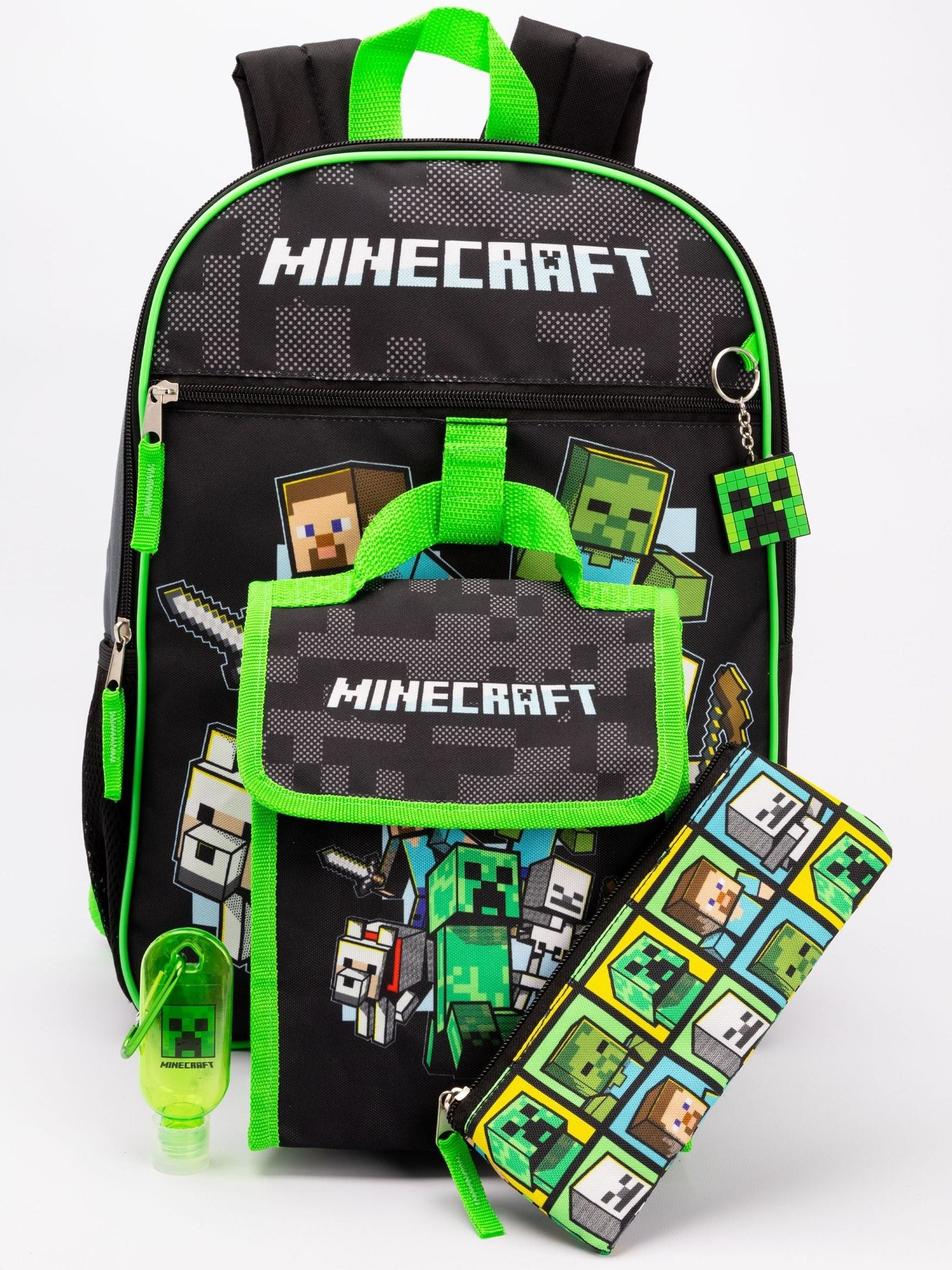 Vanilla Underground Minecraft backpack set in black (British brand)