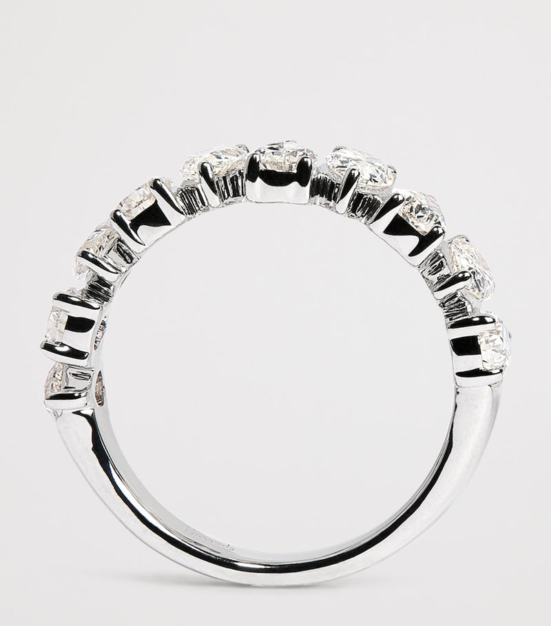 Harrods white gold diamond eternity ring 1.90ct (British brand)