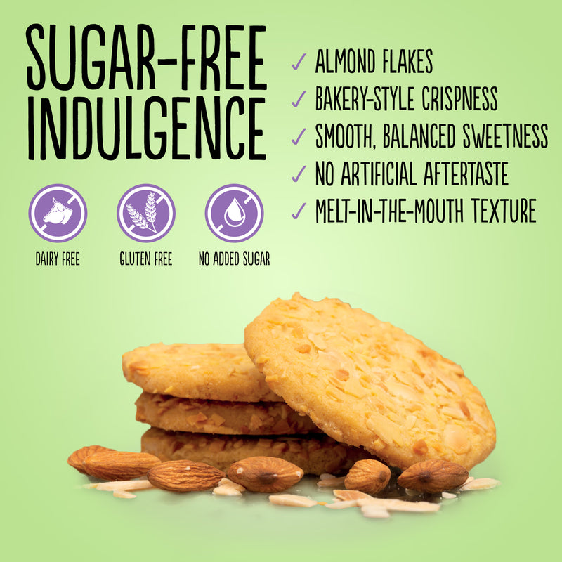 Diablo almond cookies no added sugar 145g, imported from the UK