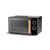 George Home Black Scandi Manual Microwave GMM201RG-21 General Household ASDA   