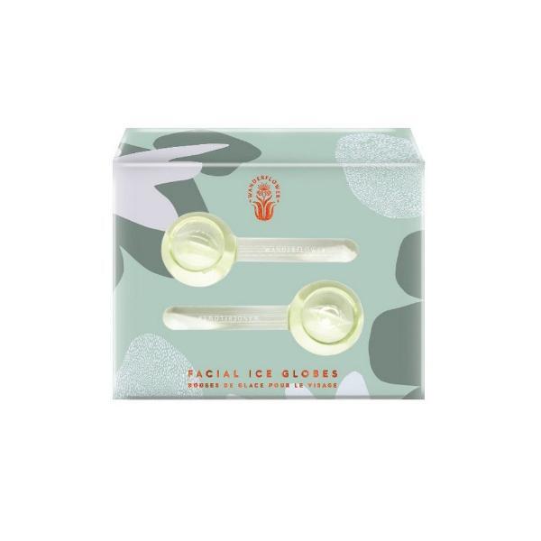 Wanderflower facial ice globes set of 2, imported from the UK
