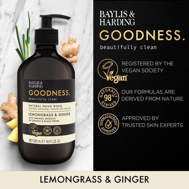 Baylis & Harding Goodness Lemongrass & Ginger Hand Wash   500ml GOODS M&S   