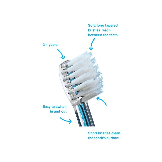 Brush-Baby KidzSonic Replacement Toothbrush Heads 3-6 Yrs   4 per pack