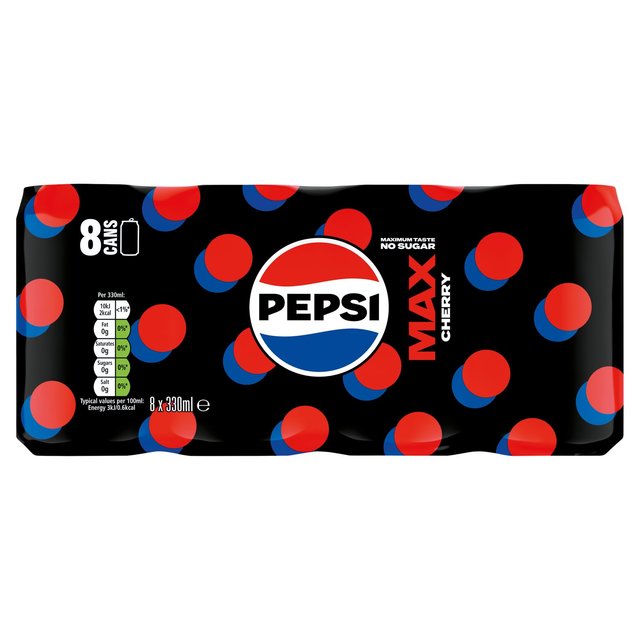 Pepsi Max Cherry   8 x 330ml GOODS M&S   