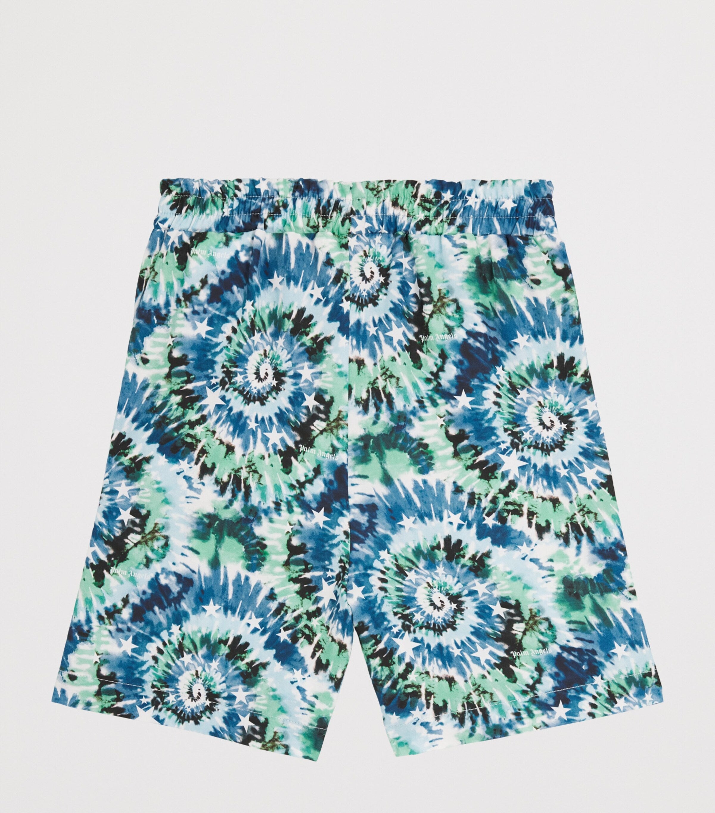 Palm Angels Kids Spiral Tie-Dye Shorts 4-12+ years, imported from the UK