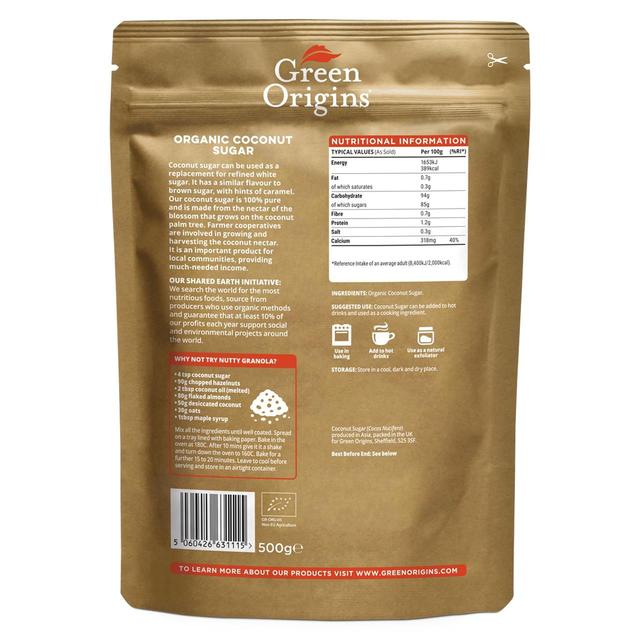 Green Origins Organic Coconut Sugar   500g GOODS M&S   