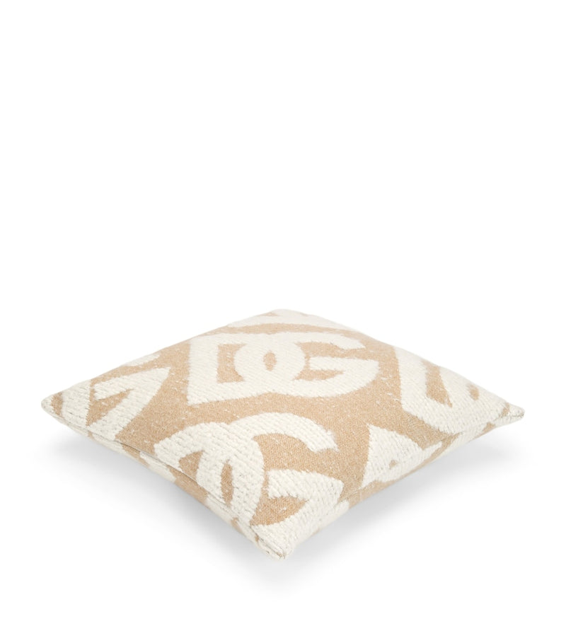 Dolce&Gabbana bouclé cushion with wool, silk, and cashmere, 50cm x 50cm - British product