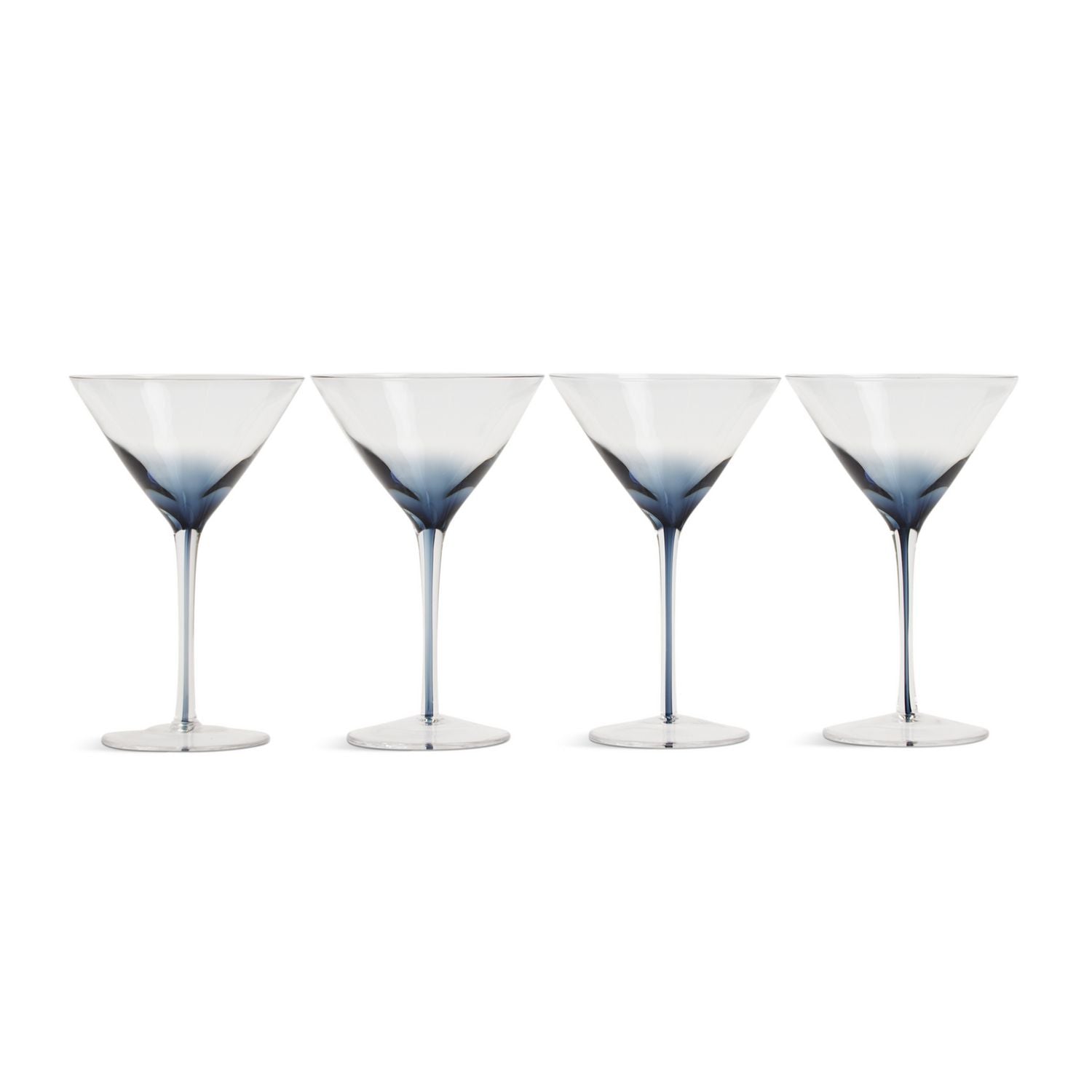 Habitat martini glasses set of 4 dark blue gradient - British product