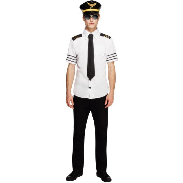 Fever Mile High costume with hat shirt tie, imported from the UK