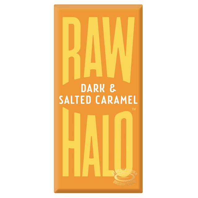 Raw Halo Vegan Dark & Salted Caramel Chocolate Bar   70g GOODS M&S   