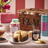 Mother's Joy hamper with tea, shortbread, panettone, and preserve, imported from the UK