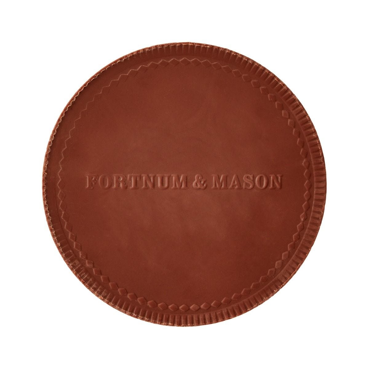 Fortnum's coronation chocolate coin in decorated keepsake tin, UK version