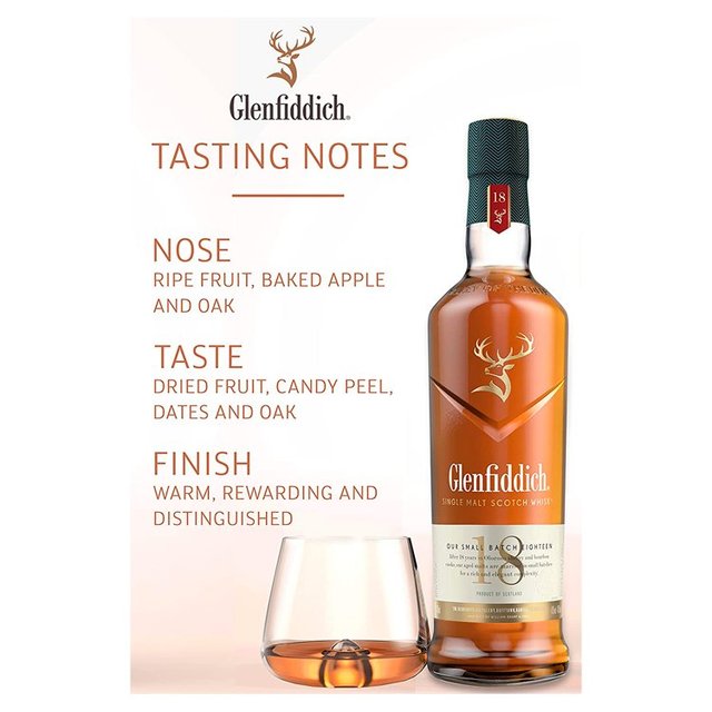 Glenfiddich 18YO Single Malt Whisky   70cl