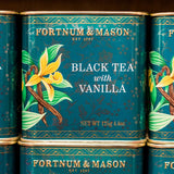 Black tea with vanilla loose leaf caddy 125g, imported from the UK