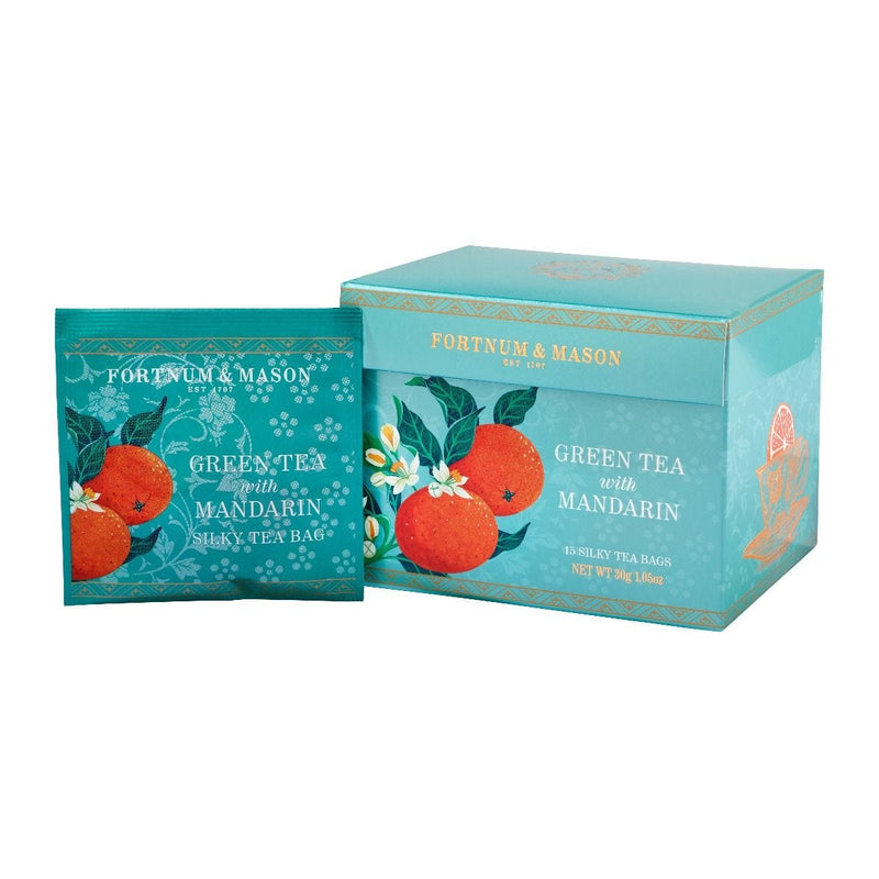 Green tea with mandarin silky tea bags 30g - British product