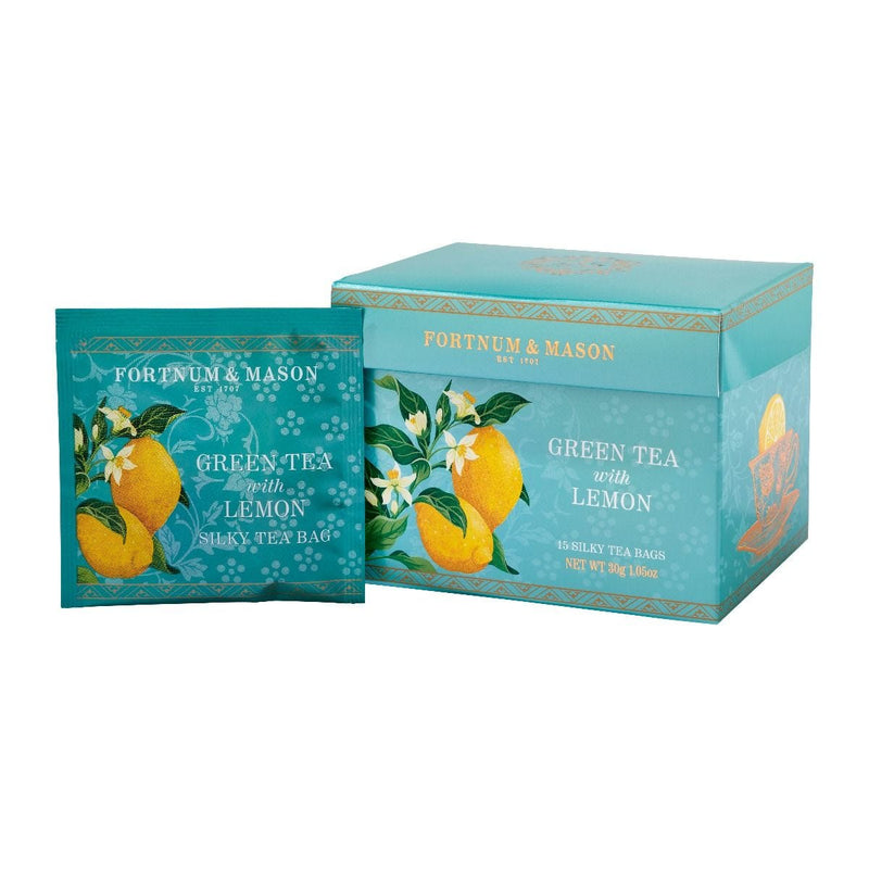 Green Tea with Lemon silky tea bags 30g, UK version