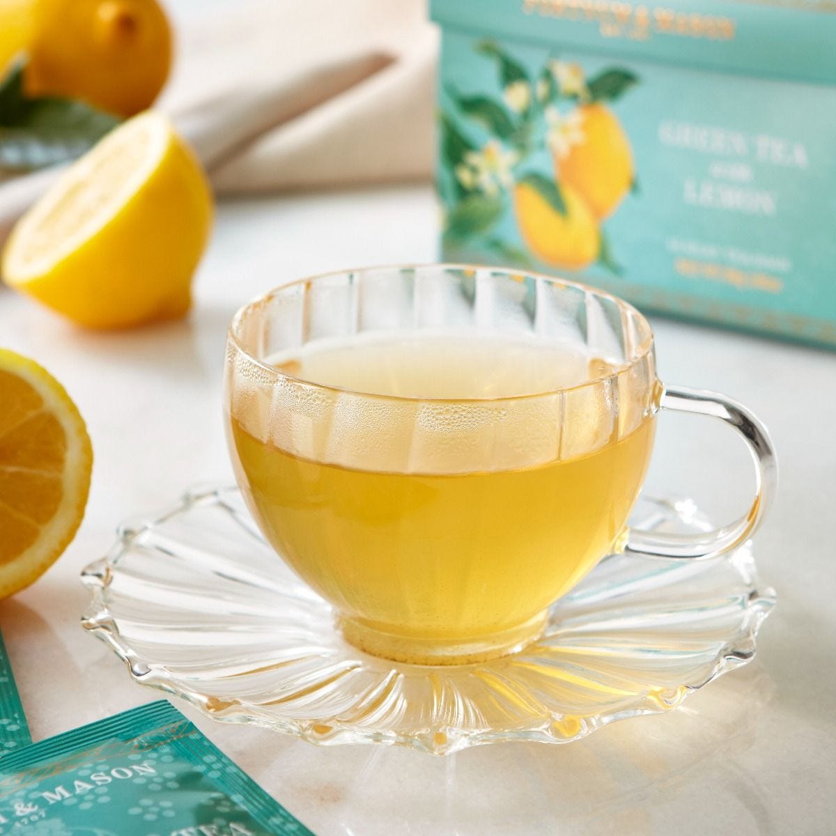 Green Tea with Lemon silky tea bags 30g, UK version