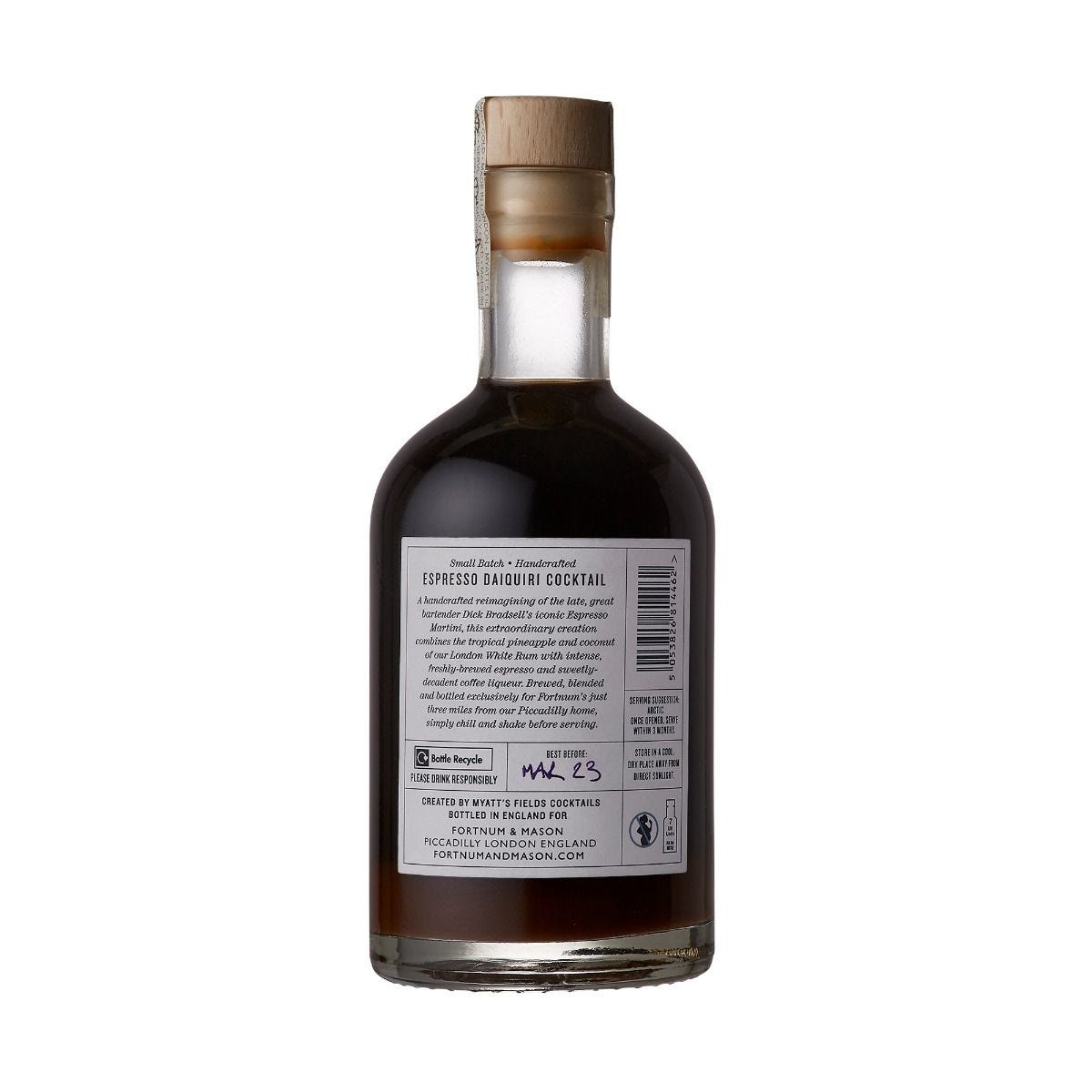 Fortnum's Espresso Daiquiri cocktail 35cl (British brand)