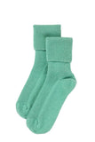 Rosie Sugden cashmere bed socks spearmint, UK version