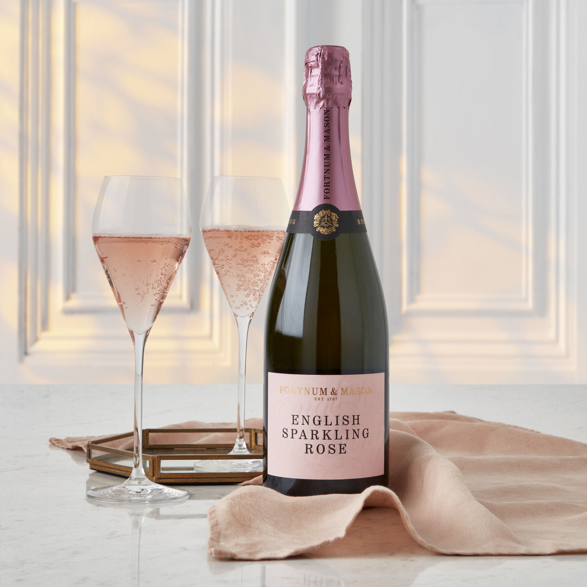 Fortnum's English sparkling Brut Rosé 75cl, UK version