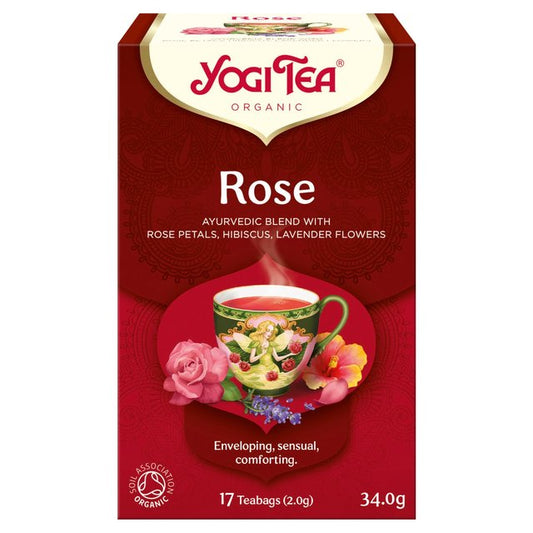 Yogi Tea Organic Rose Tea Bags   17 per pack