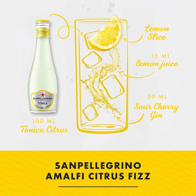 San Pellegrino Citrus Tonic Water Glass   4 x 200ml GOODS M&S   