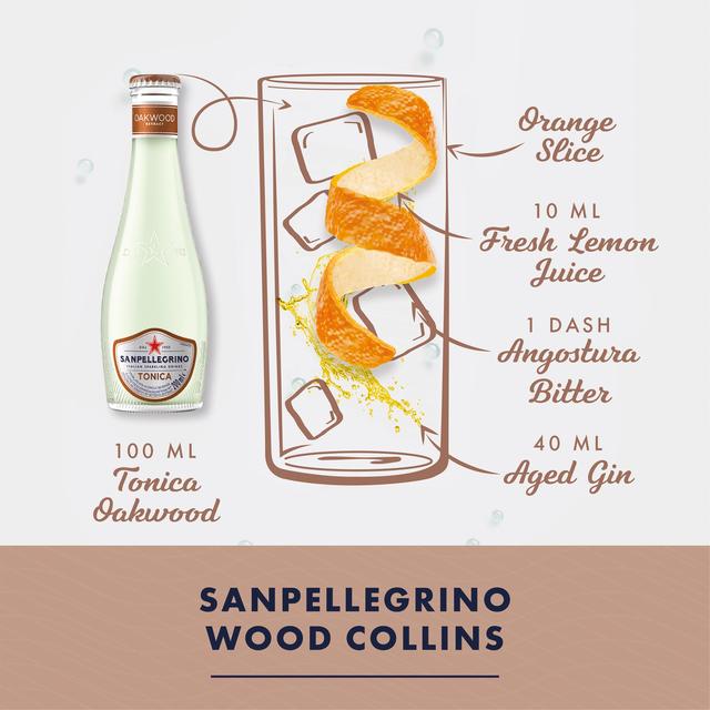 San Pellegrino Oakwood Tonic Water Glass   4 x 200ml GOODS M&S   