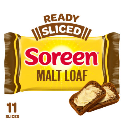 Soreen sliced malt loaf 290g bakery pack (British brand)