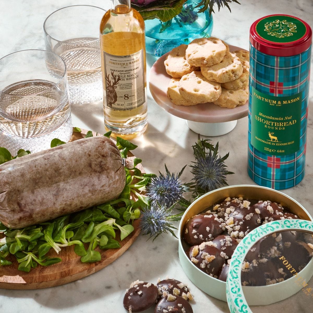 Fortnum's Burns Night Selection with haggis, shortbread and whisky truffles, UK version