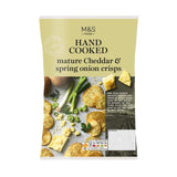 M&S Mature Cheddar & Spring Onion Hand Cooked Crisps   150g GOODS M&S   