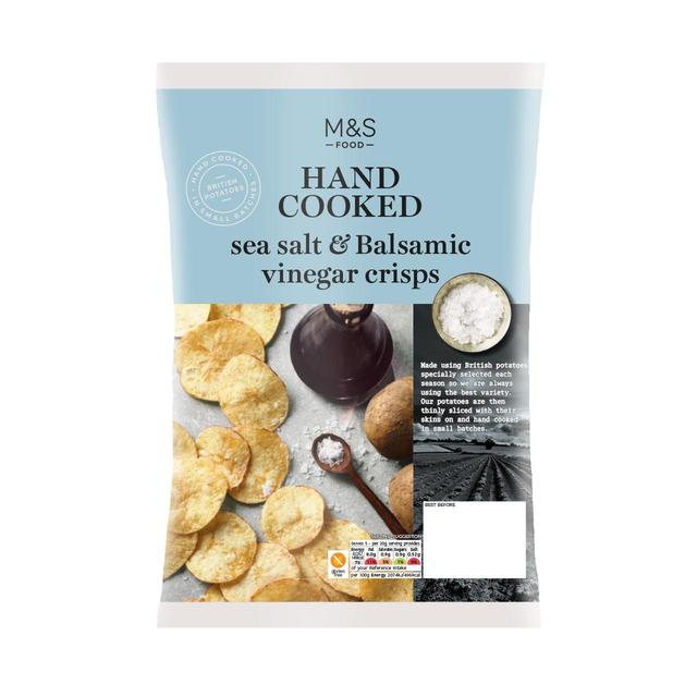 M&amp;S Sea Salt &amp; Balsamic Vinegar Crisps   150g