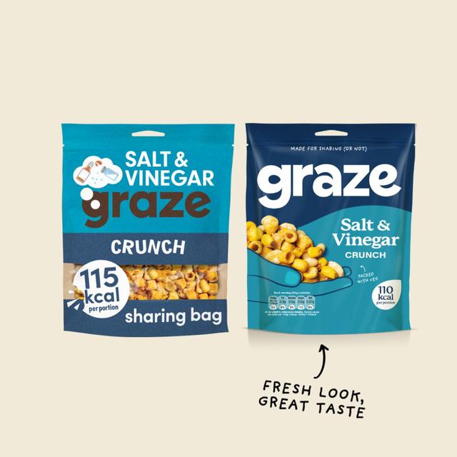 Graze Vegan Salt & Vinegar Mixed Sharing Snacks   100g GOODS M&S   