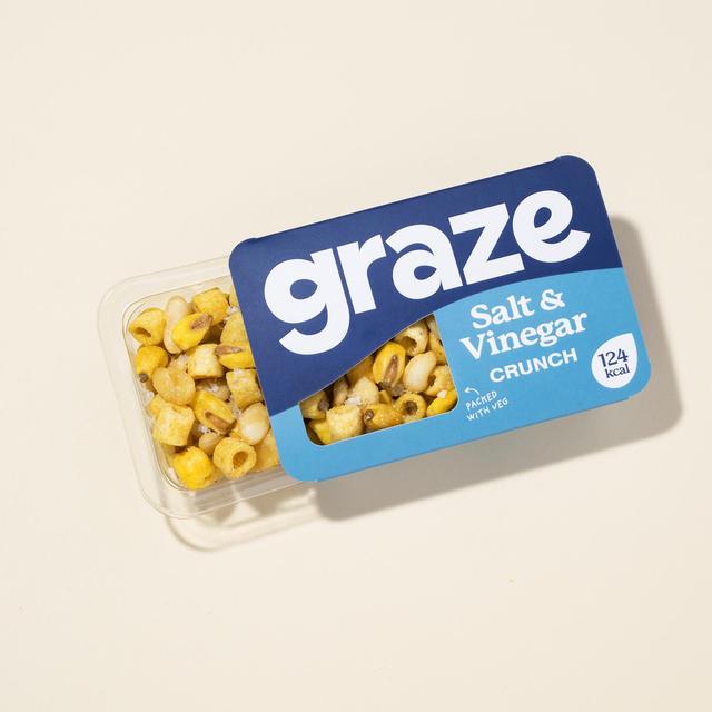 Graze Vegan Salt & Vinegar Crunchy Mixed Snacks   28g GOODS M&S   