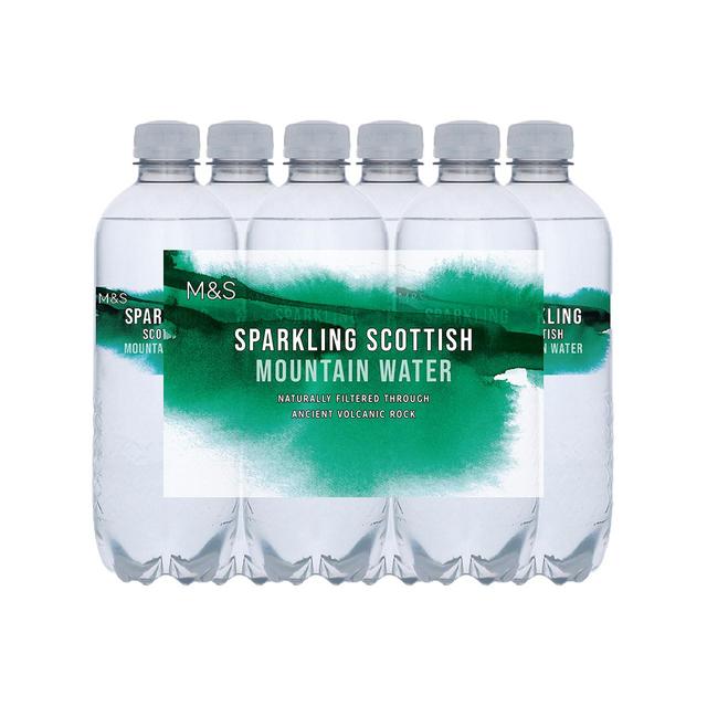 M&S Sparkling Scottish Mountain Water   6 x 500ml GOODS M&S   