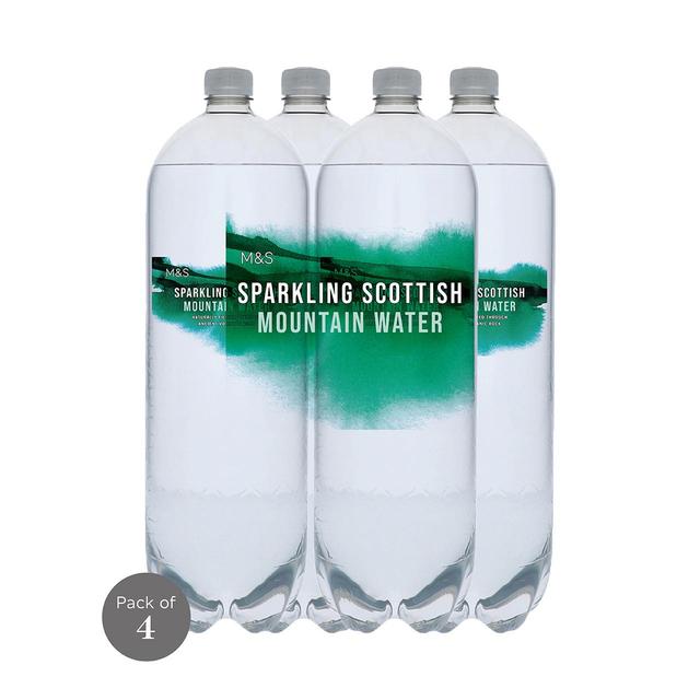 M&S Sparkling Scottish Mountain Water    4 x 2L GOODS M&S   