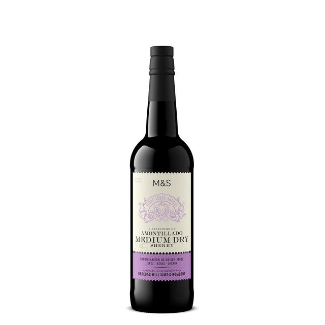 M&S Medium Dry Amontillado Sherry   75cl GOODS M&S   