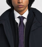 Giorgio Armani silk geometric jacquard tie - British product