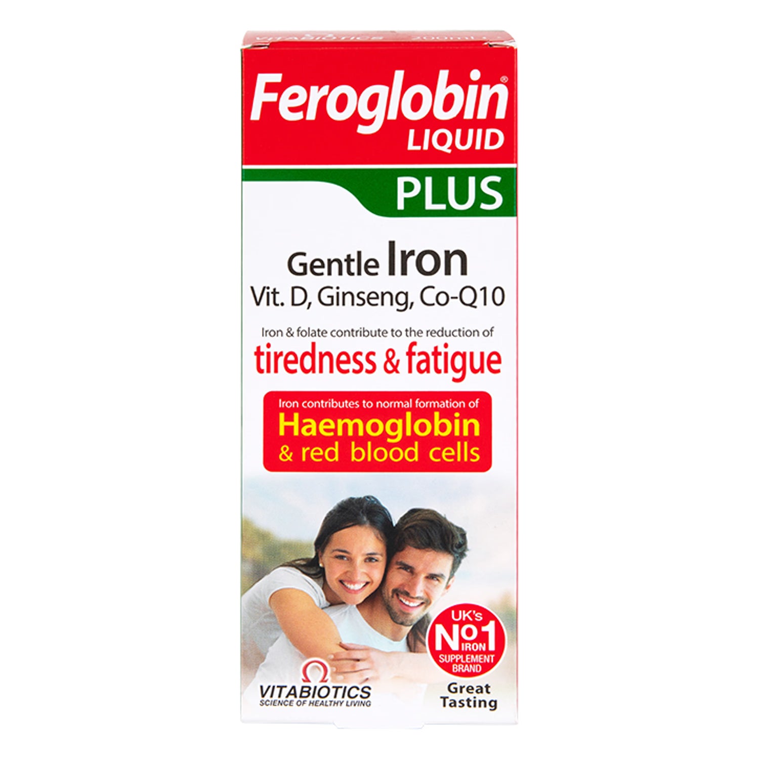 Vitabiotics Feroglobin Plus Liquid Honey Orange Flavour 200ml (British brand)
