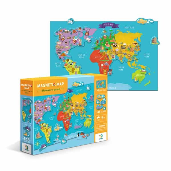 DODO magnetic map toy with 118 elements, imported from the UK