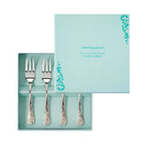 Fortnum's silver-plated pastry forks, set of 4 (British brand)
