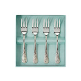 Fortnum's silver-plated pastry forks, set of 4 (British brand)