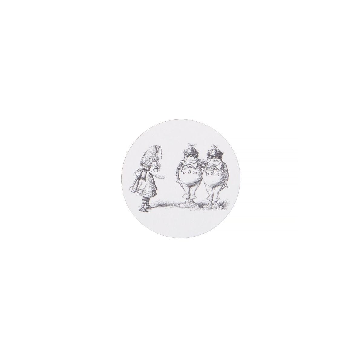 Rory Dobner Alice in Wonderland coasters set of 4 (British brand)