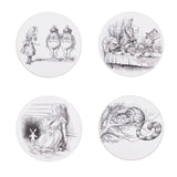 Rory Dobner Alice in Wonderland coasters set of 4 (British brand)
