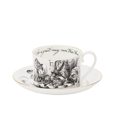 fortnum Rory Dobner Alice in Wonderland Mad Hatter's Tea Party Bone China Teacup and Saucer- Buy online at McGrocer