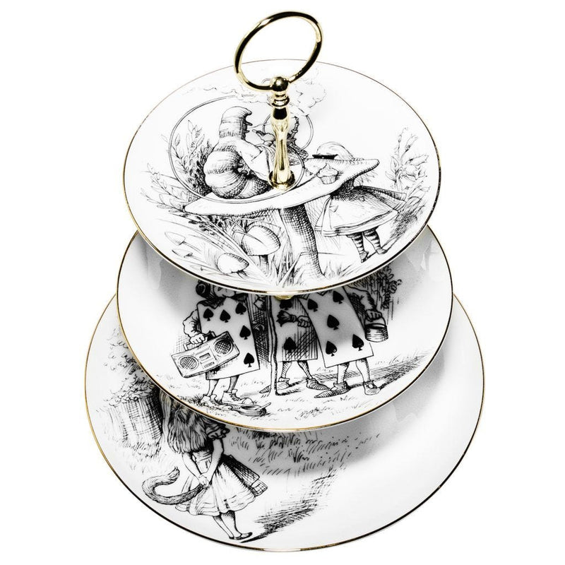 Rory Dobner Alice in Wonderland three-tier cake stand - British product