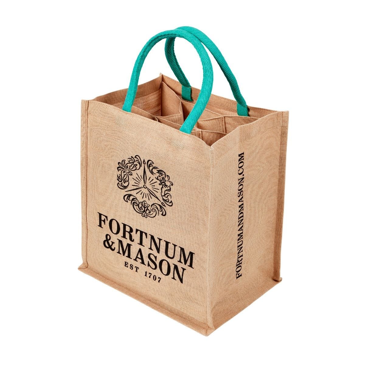 Fortnum's six bottle wine bag plastic-free carrier (British brand)