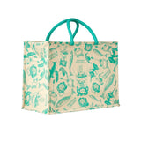 Fortnum's cotton cool bag with vintage print, imported from the UK