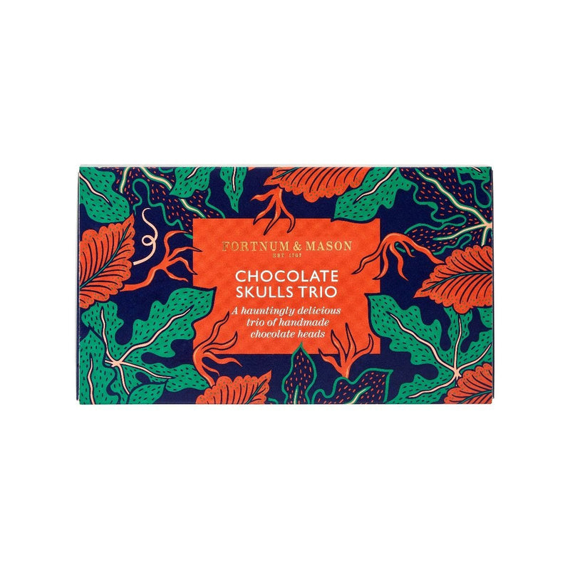 Fortnum's chocolate skulls white, milk and dark 110g, imported from the UK