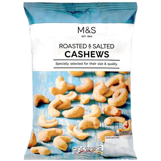 M&S Roasted & Salted Cashews   250g