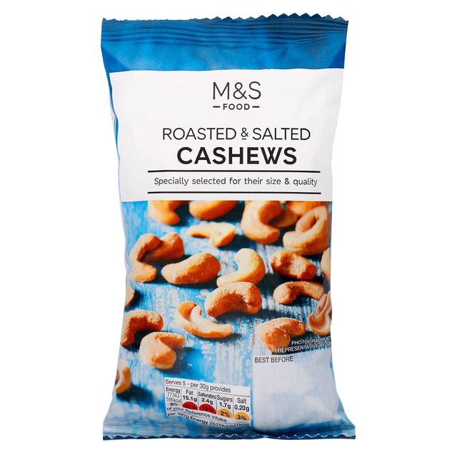 M&S Roasted & Salted Cashews   150g GOODS M&S   